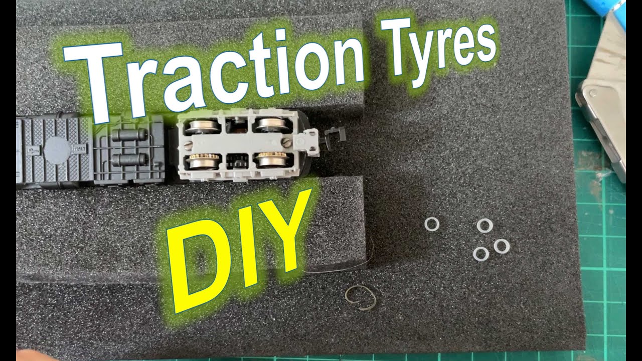 N gauge scale traction tyres DIY (LIMA, MiniTrix, Grafar, Kato) silicone tube for less than 10 pence