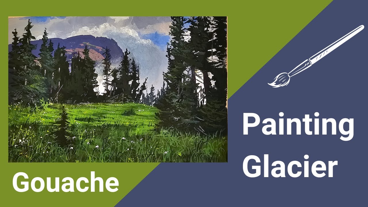 Glacier Moments In Gouache