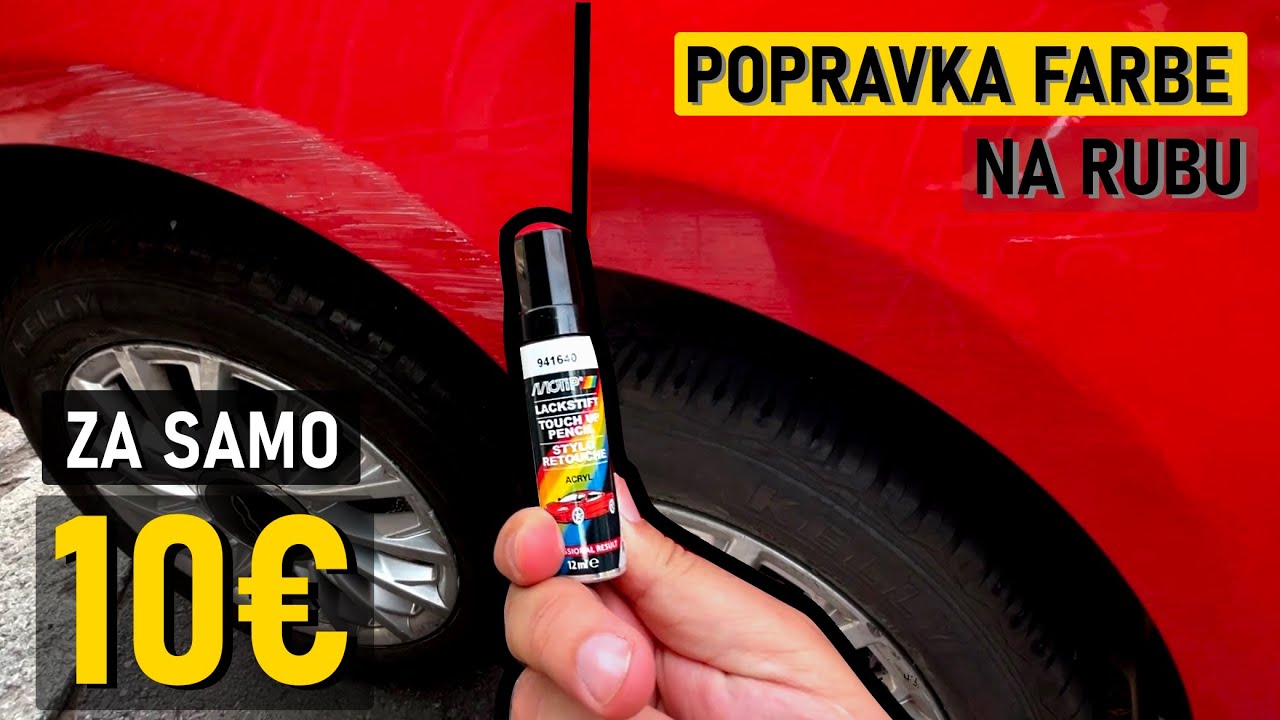 Kako da POPRAVITE I OFARBATE ogrebotinu na autu za samo 10€!!