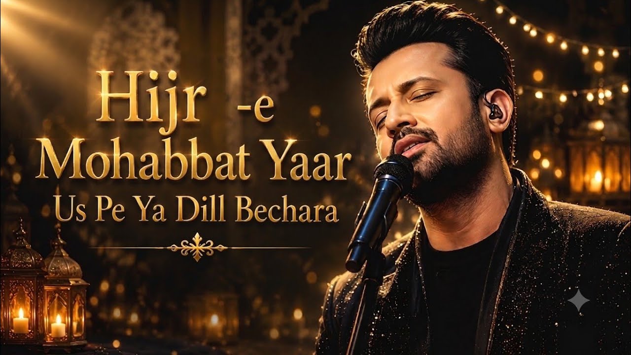Hijr-e-Mohabbat Yaara, Us Pe Yeh Dil Bechara |Atif Aslam | AI Romantic Song | Heart Touching Song