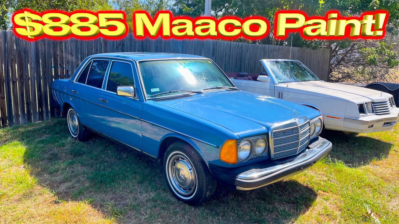 $885 Maaco Paint Job on my 1983 Mercedes 240D! It's For Sale at IAA!!
