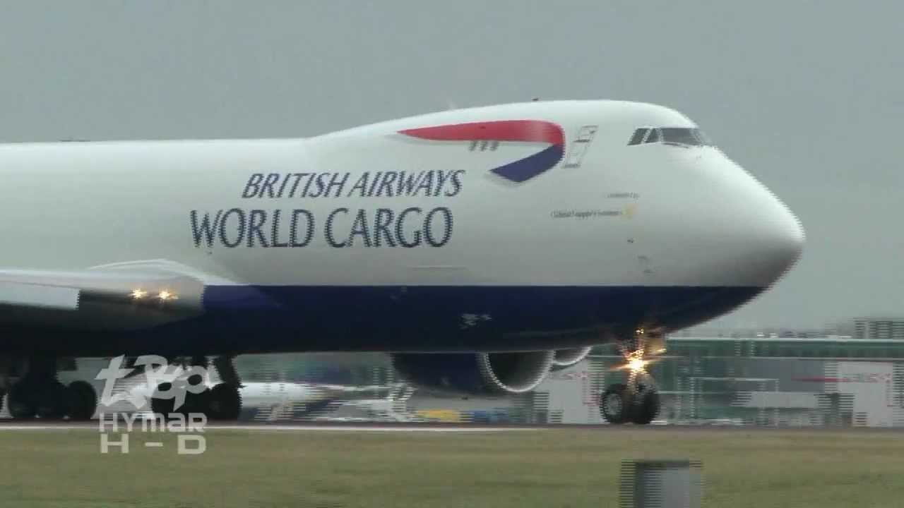 New Boeing 747-8 British Airways World Cargo 7478F G-GSSF First revenue Departure London Stansted