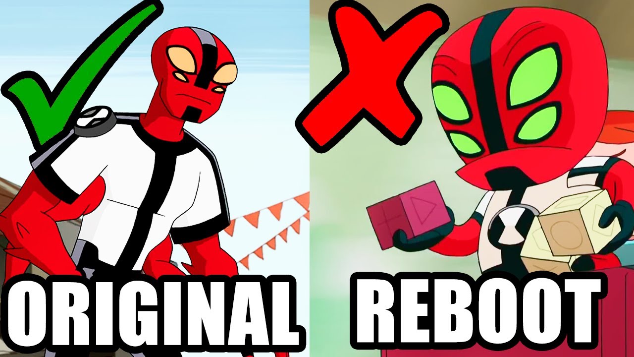 ALIENIGENAS JOVENES (ORIGINAL VS REMAKE) #BEN10ORIGINAL VS #BEN10REBOOT