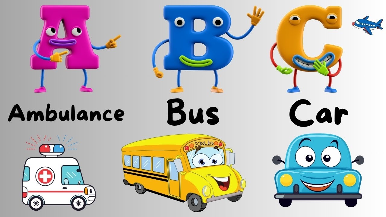 Learn the Alphabet with Vehicles 🚙 A&ndash;Z Cars and Trucks for Children