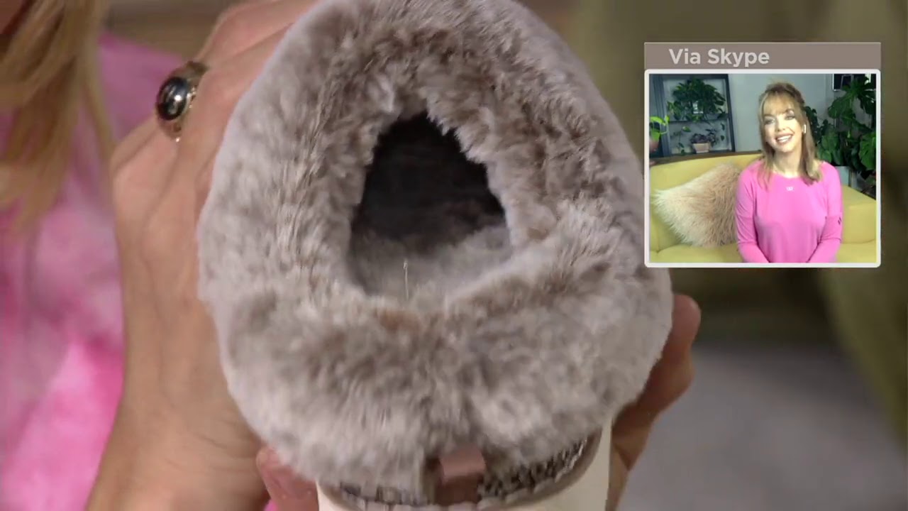 Skechers BOBs Knit Faux Fur Slippers - Keepsakes 2.0 on QVC