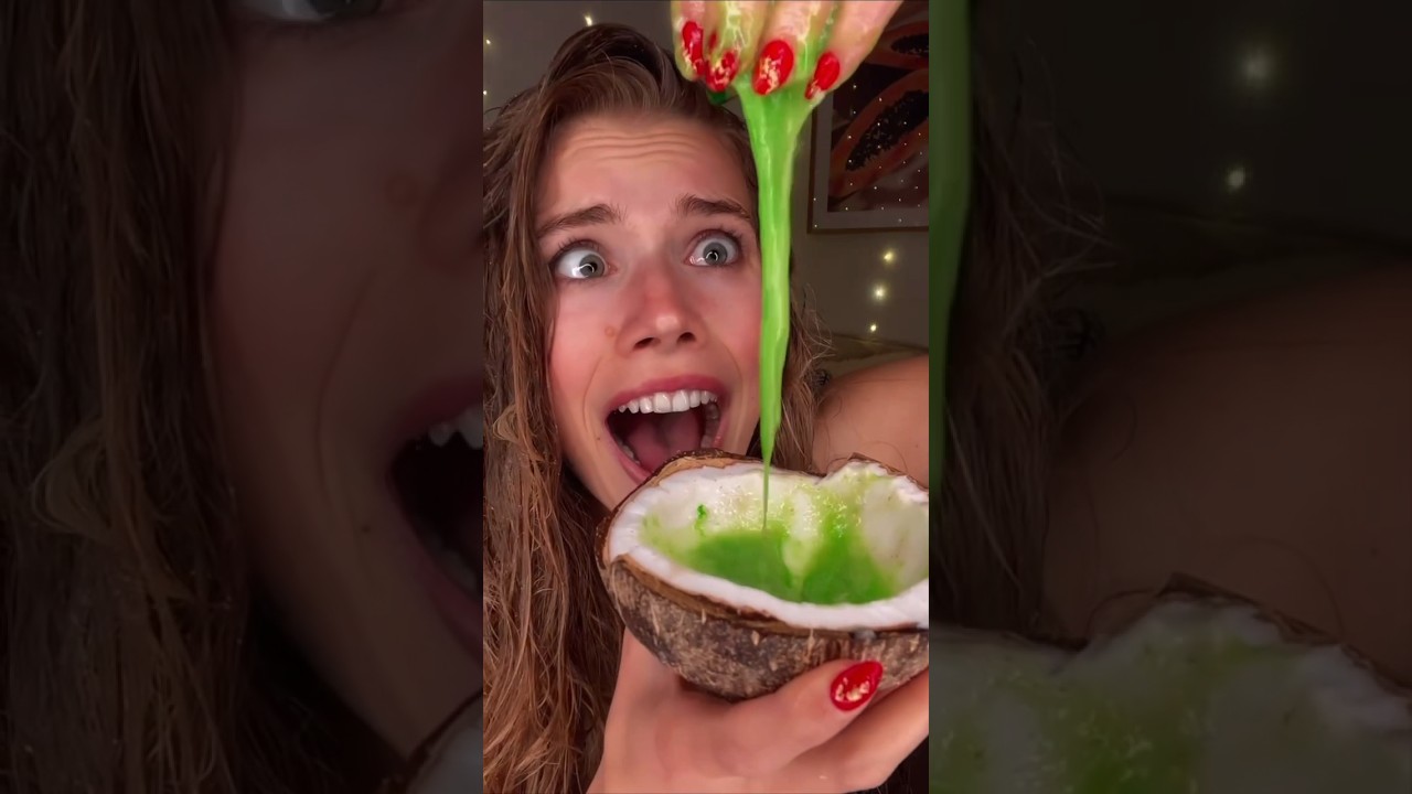 Welche Konsistenz hat eure Haarmaske so? 🤪 Da seht ihr wie Haare wirklich nach der Maske aussehen..