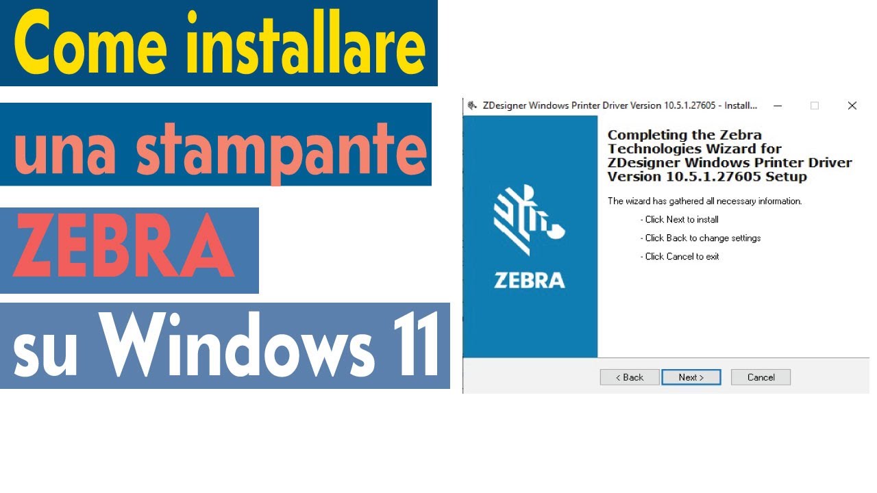 COME INSTALLARE IL DRIVER ZEBRA SU WINDOWS 11