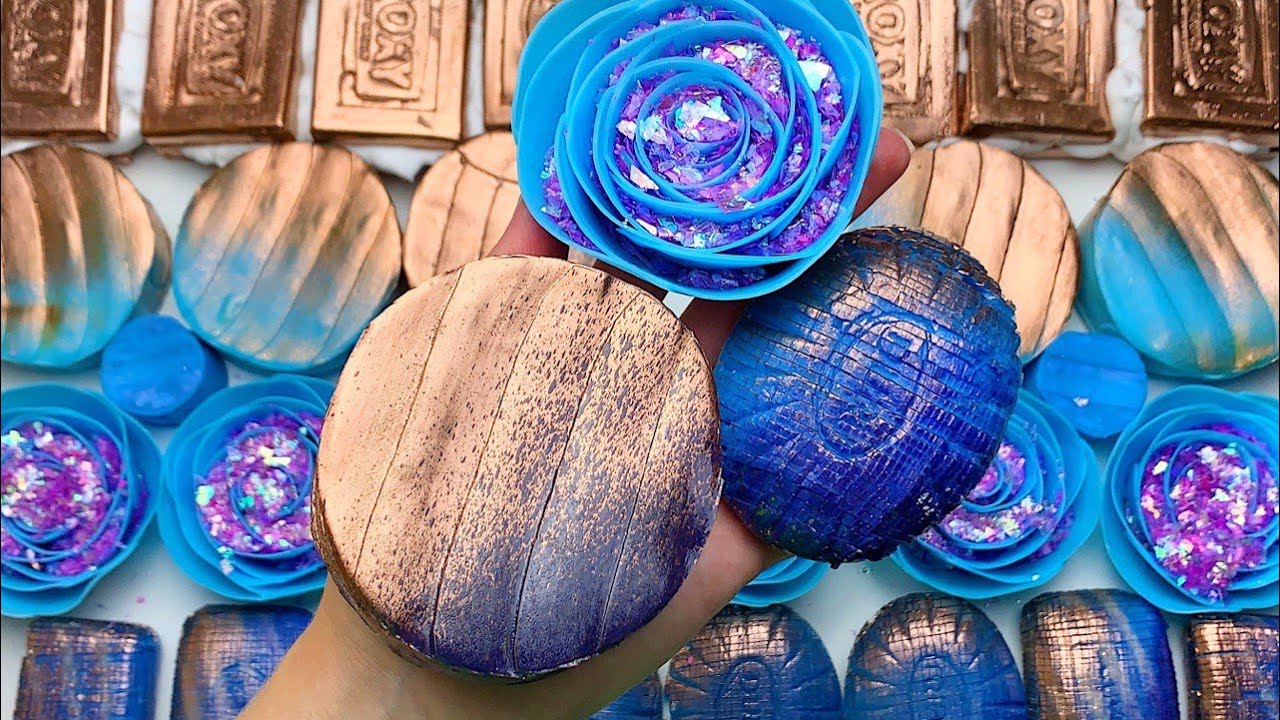 @AllaAsmr [ASMR] COMPILATION★CRUSHING SOAP★4K★Cutting cubes★