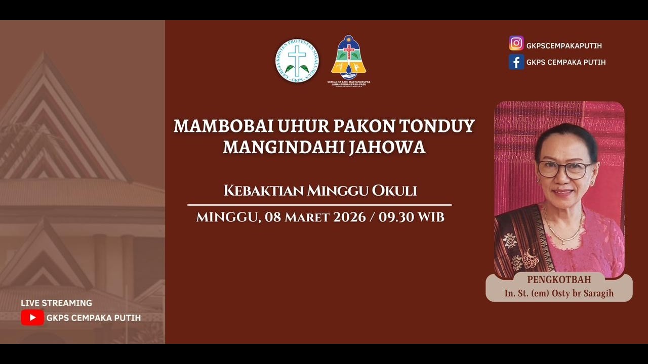 Kebaktian Minggu Okuli, 8 Maret 2026