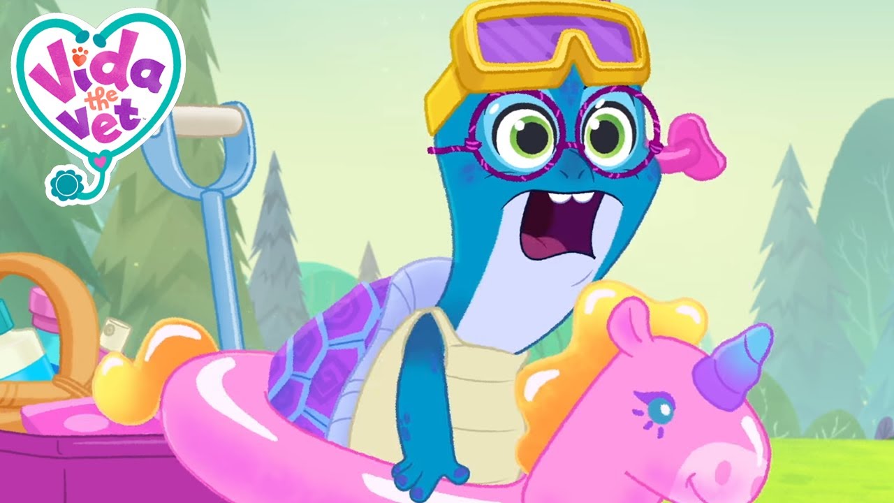 Tortuga nadadora | Vida, la Vete | Dibujos Animados Para Niños