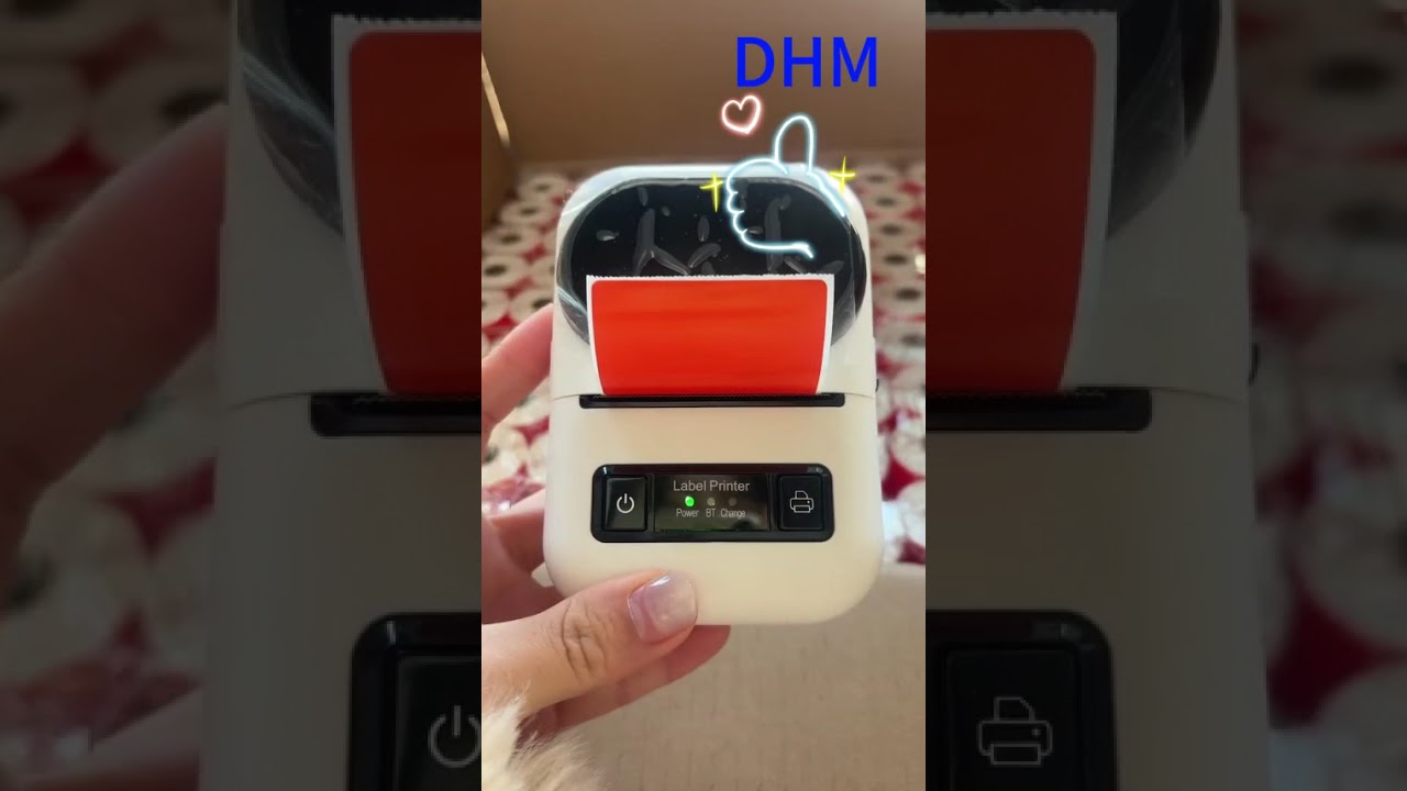 📹 Tap to watch colorful labels printing in real time. 