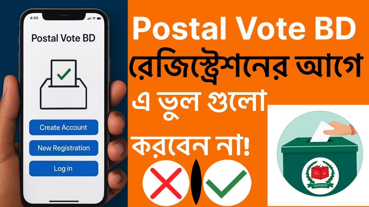 Postal Vote BD রেজিস্ট্রেশনের আগে করণীয় — প্রবাসীদের জন্য সম্পূর্ণ চেকলিস্ট ও জরুরি টিপস