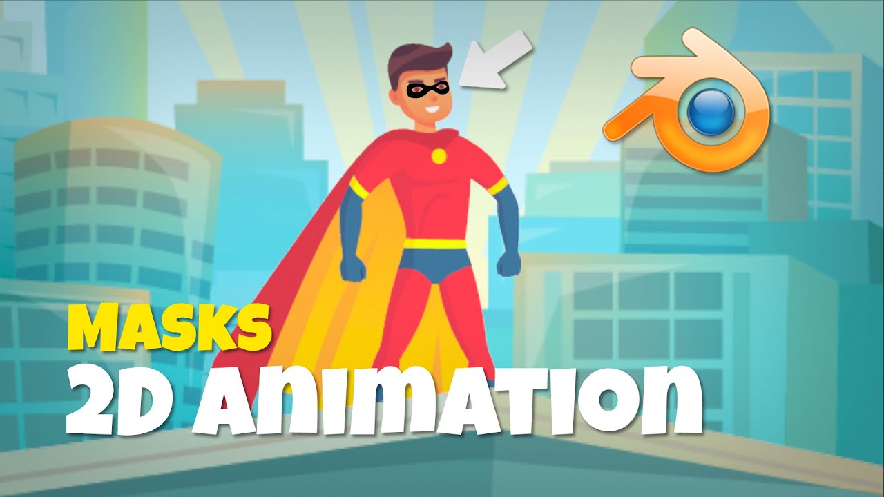 How to get started with Masks in Blender 2.9 Grease Pencil. 2D Animation