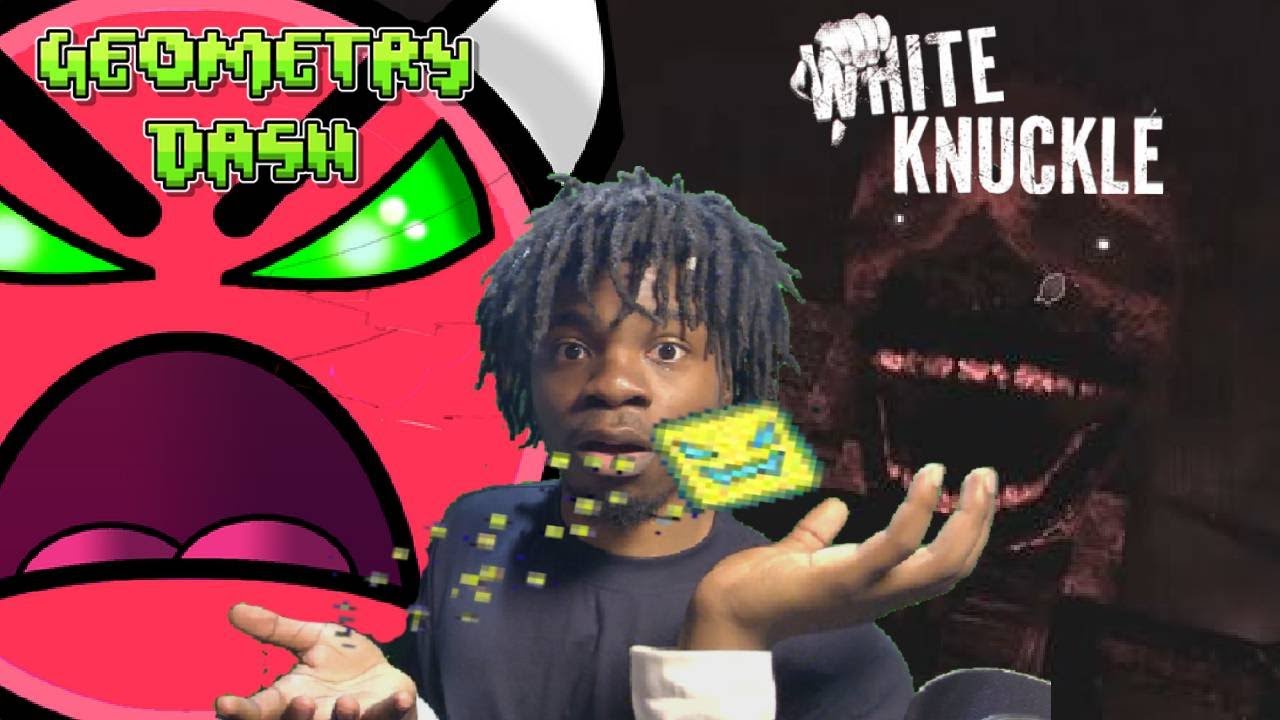 🔴LIVE| Look! Playing Geometry Dash into White Knuckle INTO A SCARY GAME!!! COME WATCH!!