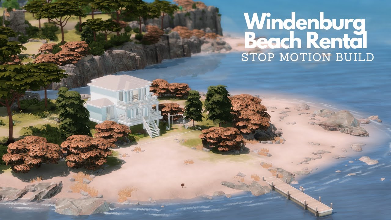 Windenburg Beach House Holiday Rental | The Sims 4 Stop Motion Build | No CC