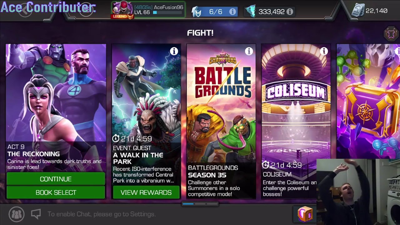 Vends Day Chill Stream [ BGs Is Slipping Away, Can We Climb It Back ] | Marvel Contest of Champions