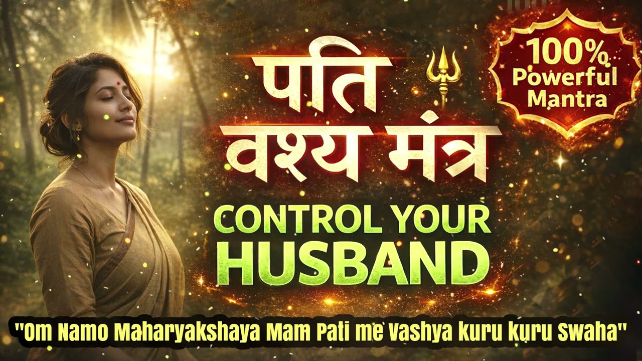 Powerful Vashya Mantra 108 Times | Om Namo Maharyakshaya Swaha | Control Husband | Manifest Love
