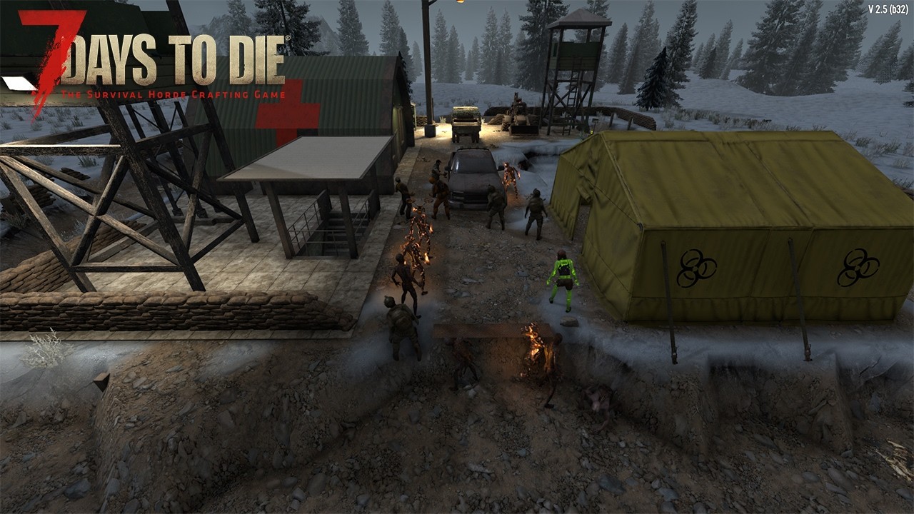 7 days to die 2.5 est #57 - MINI Ruta Comercial, Recorrido de Chatarrero... ¡Amasijando Zombies!