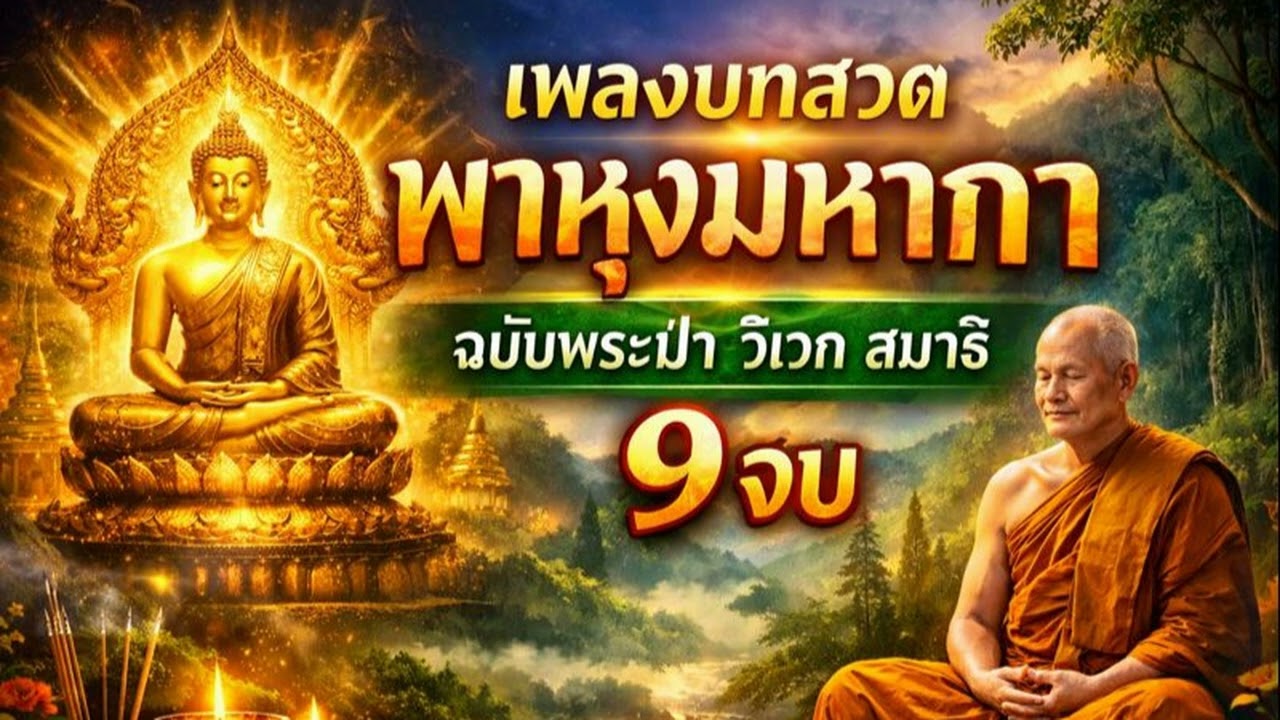 บทสวดชัยมงคลคาถา (พาหุง) 9 จบ [ฉบับพระป่ากัมมัฏฐาน] เข้มขลัง นิ่งลึก เสริมพลังจิต #สวดมนต์