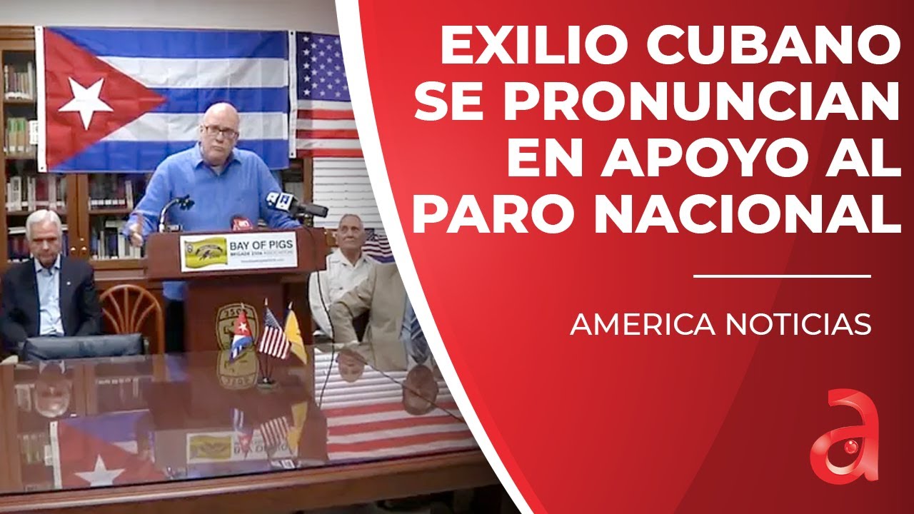 Coalici&oacute;n del Exilio Cubano en Miami se pronuncian en apoyo al Paro Nacional por la Libertad de Cuba