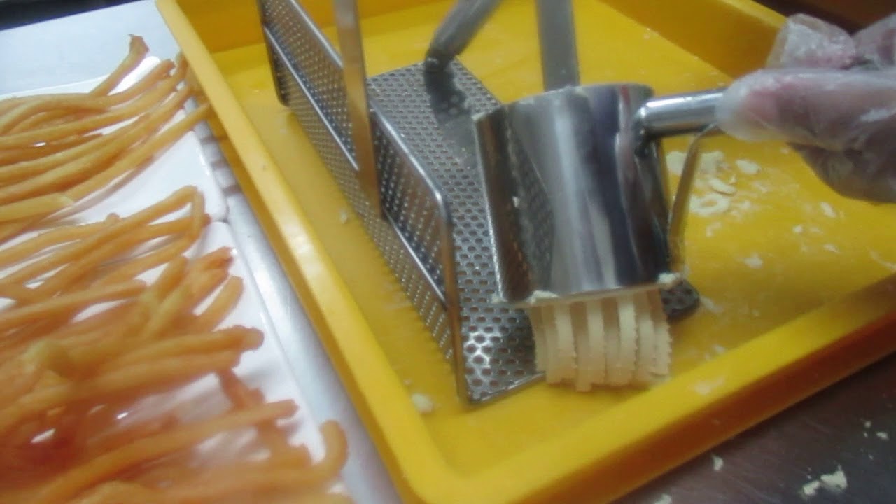 Long Potato Fries Hand Press Training