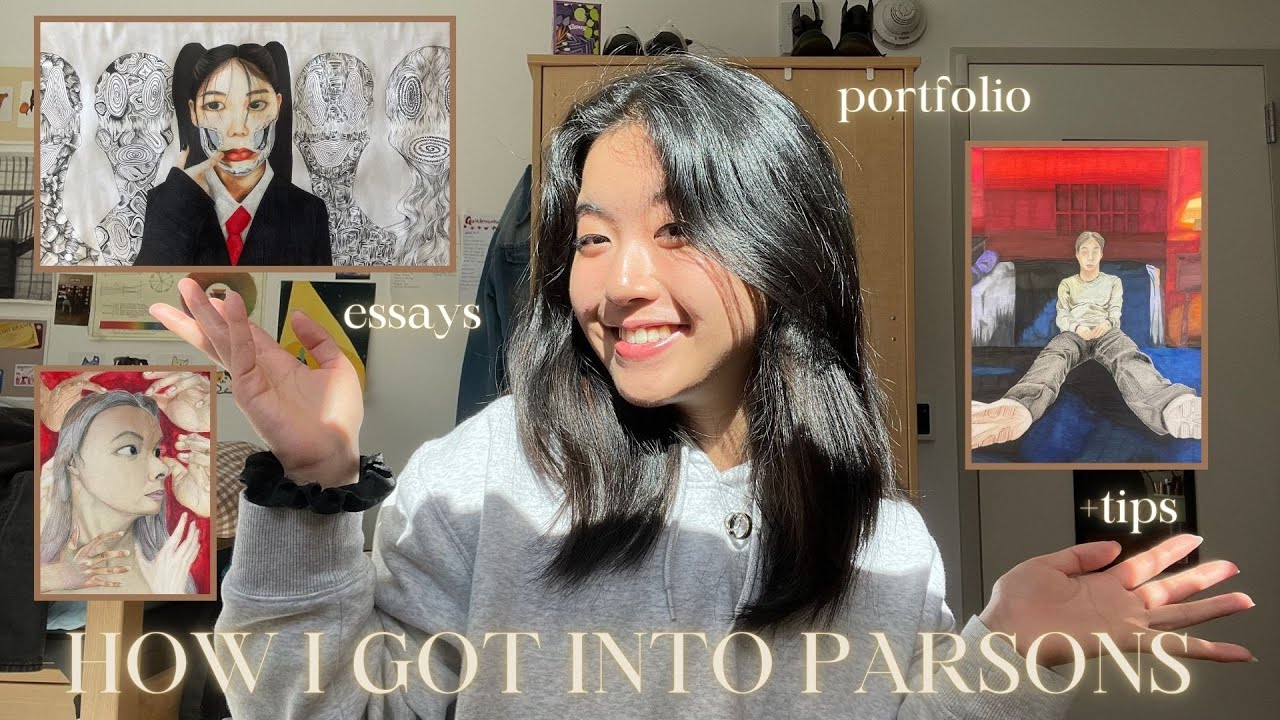 how i got into parsons 🎨| my essays, portfolio, & application tips