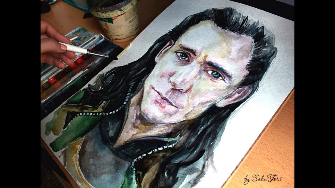 Speed drawing [Loki Laufeyson |  Tom Hiddleston ] by SakuTori