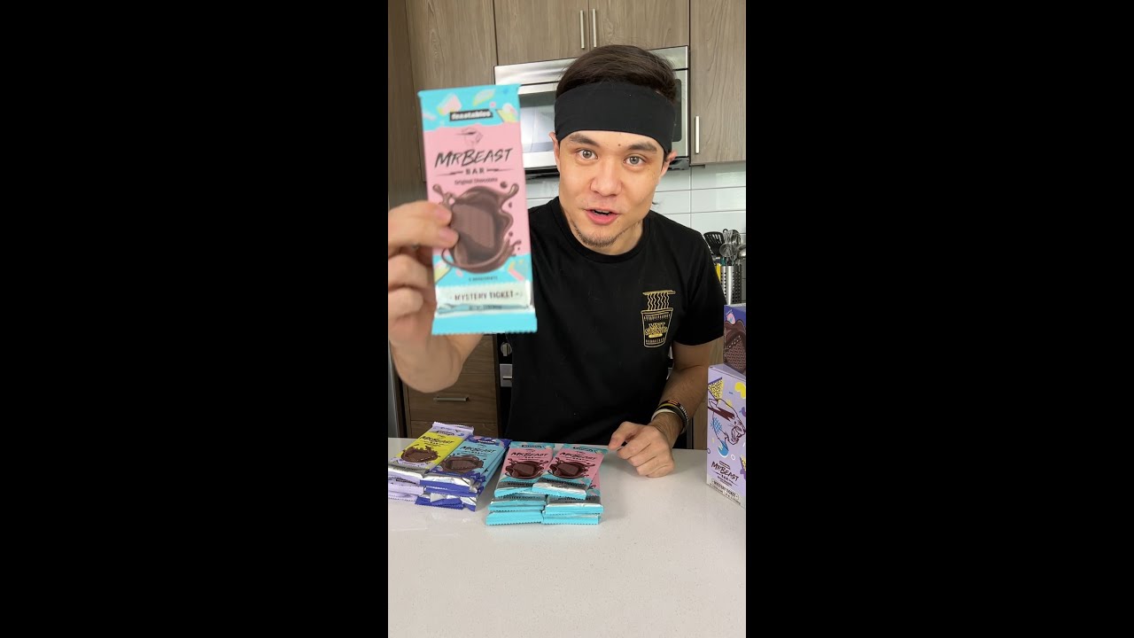 Дегустация шоколадных батончиков MrBeast
