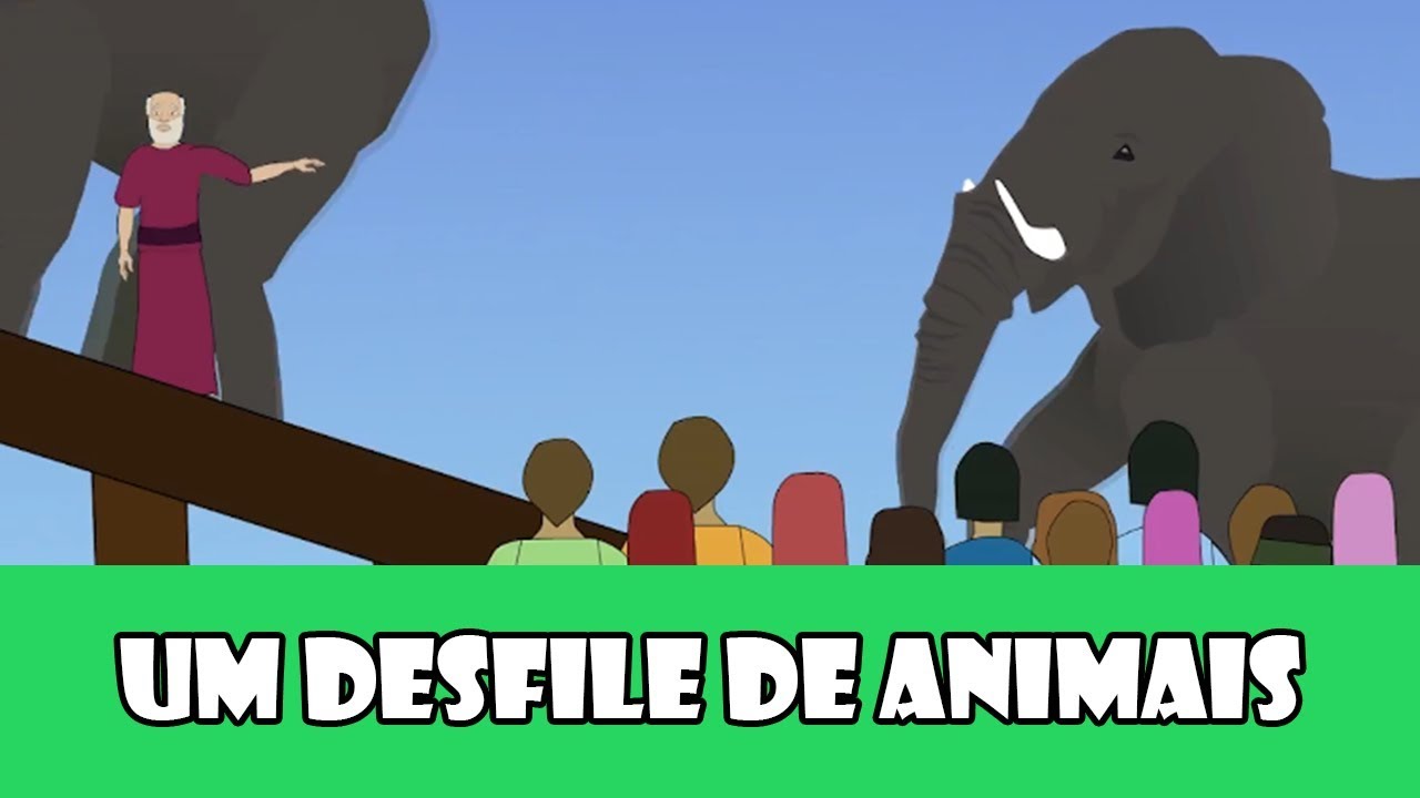 DESENHOS B&Iacute;BLICOS - UM DESFILE DE ANIMAIS NA ARCA DE NO&Eacute;