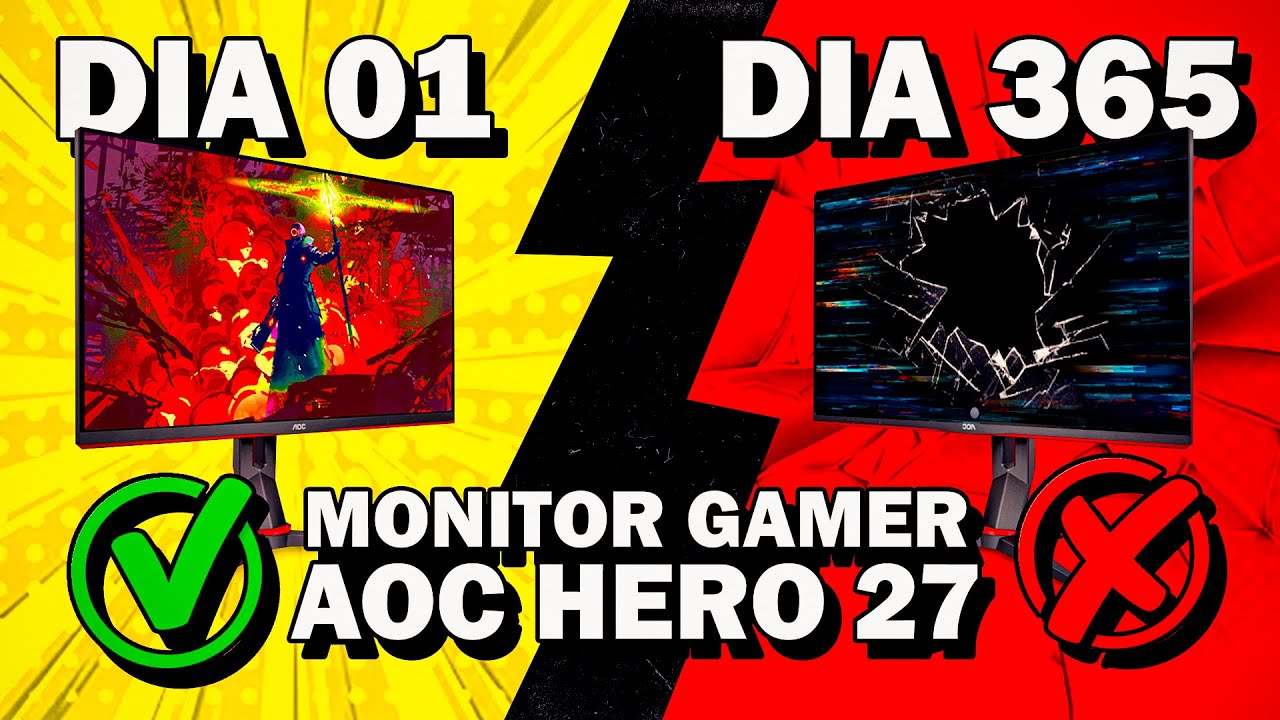 DEPOIS DE 1 ANO VALE A PENA? MONITOR GAMER AOC HERO 144HZ 27