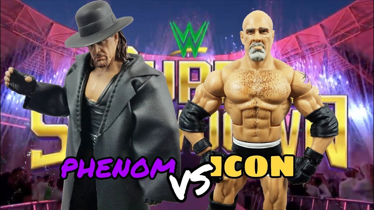 WWE UNDERTAKER VS GOLDBERG ACTION FIGURE MATCH | SUPER SHOWDOWN 2019