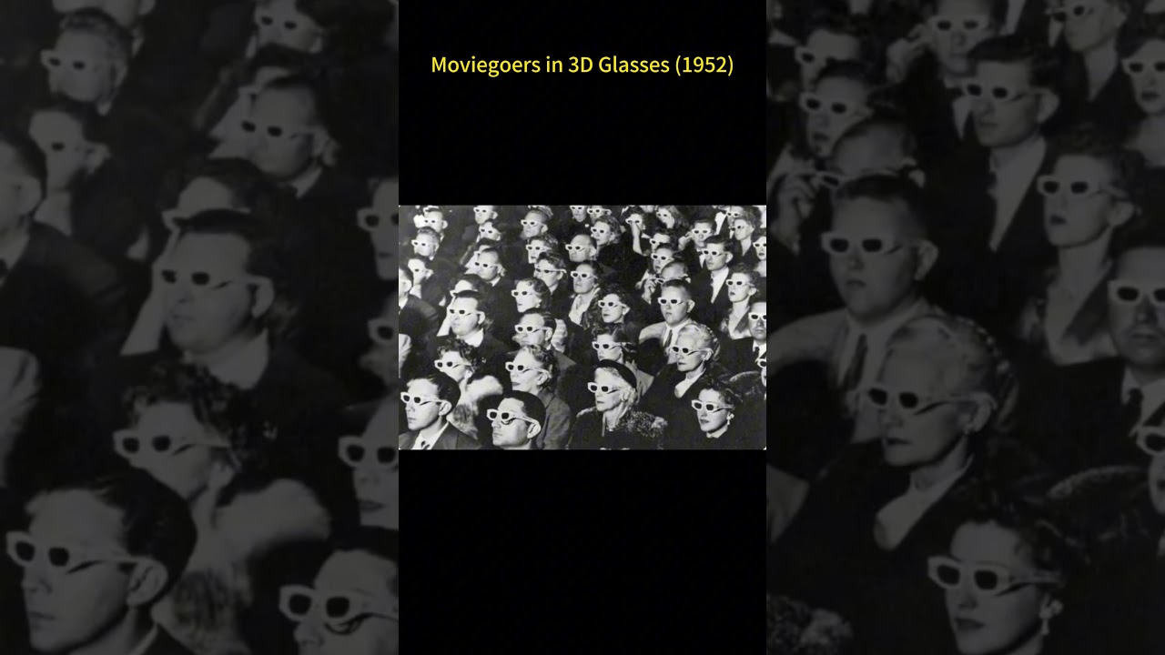 Moviegoers in 3D Glasses 1952