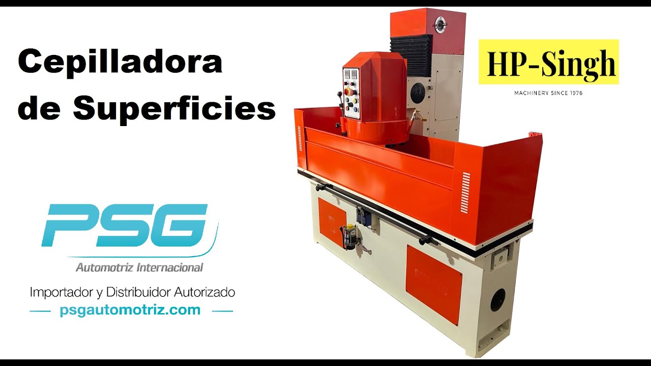 Nueva cepilladora de superficies mixta piedra y cuchilla HP sig. Industrial. PSG automotriz.