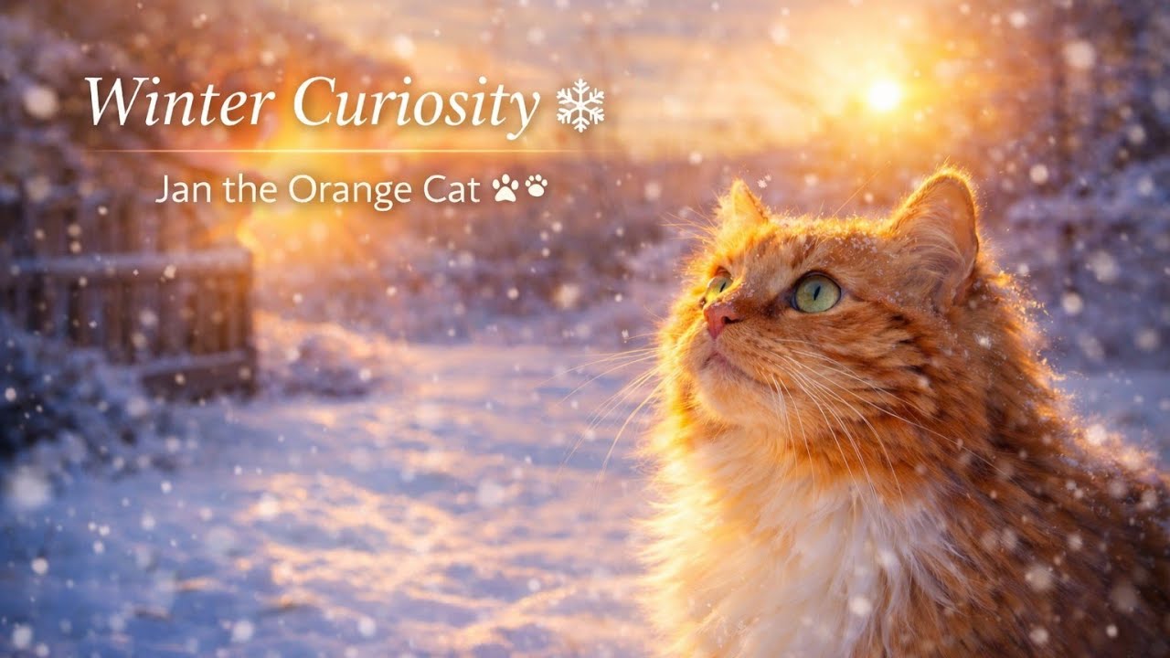 Winter Curiosity ❄️ | Jan the Orange Cat 🐾