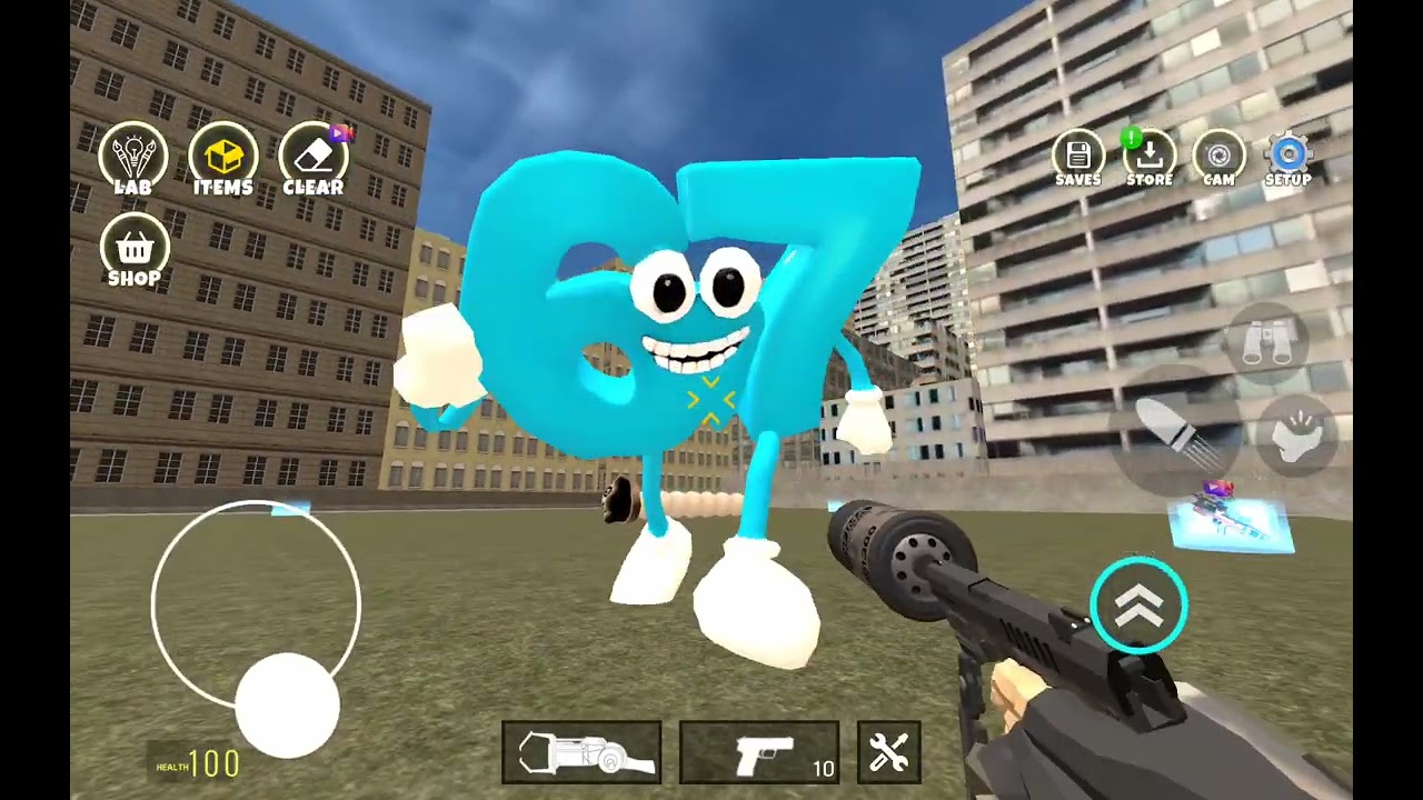 Nextbots in Playground mod 라는 게임에서 넥스트봇 한테 계속 죽음