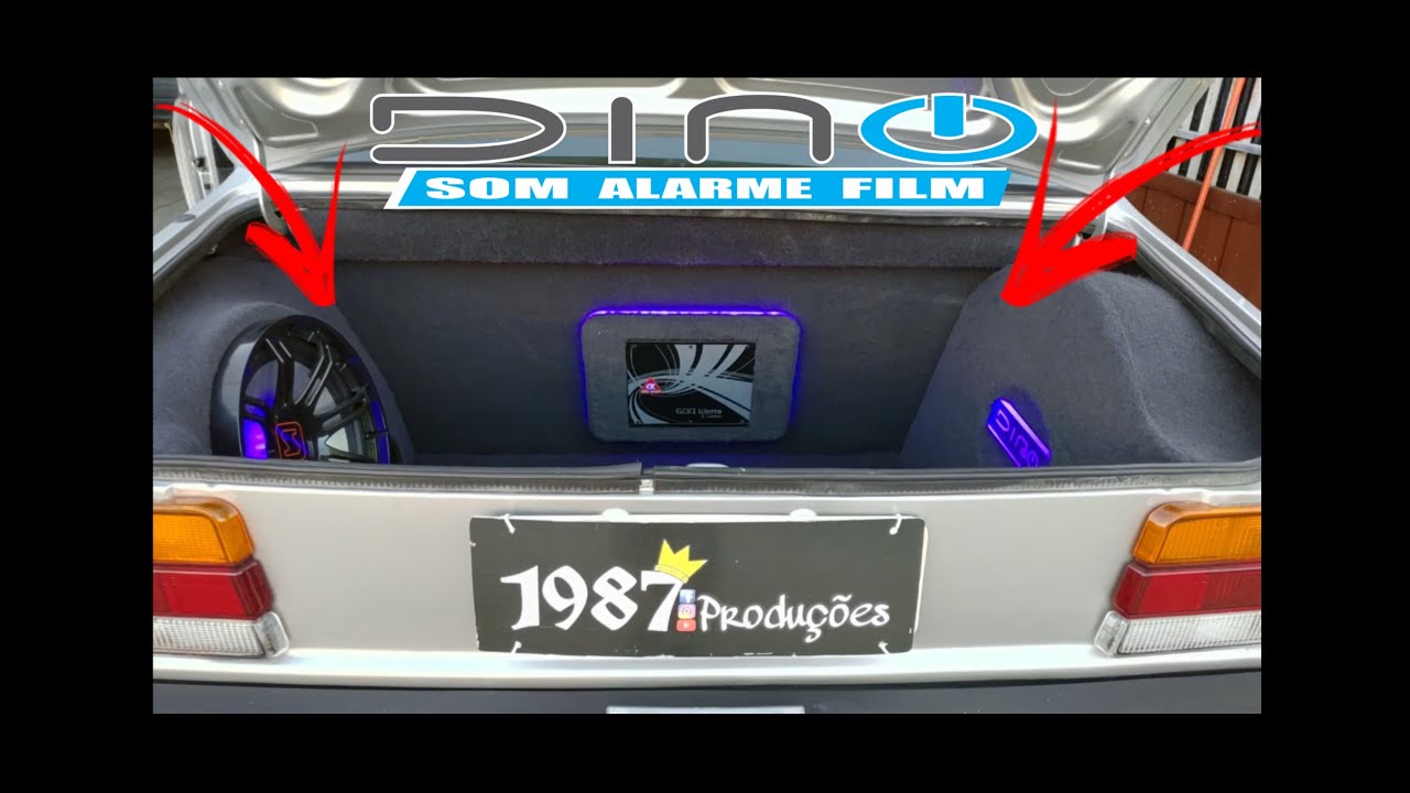 Chevette porta mala personalizado som _ ferramentes  e estepe - feito na Loja Dino som