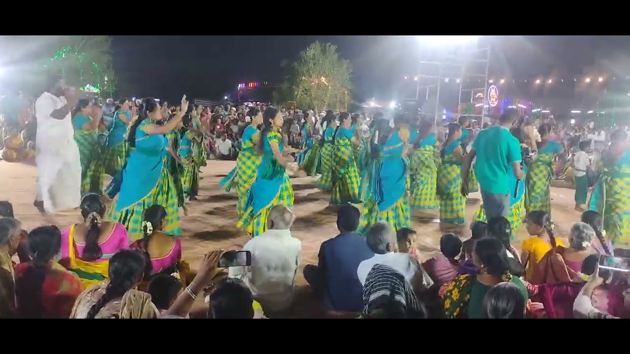 சிவன்மலை தைப்பூச தேர் திருவிழா 🌹 கும்மி ஆட்டம் 🌹