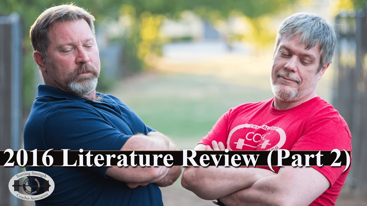2016 Literature Review (Part 2) | Dr. Jonathon Sullivan