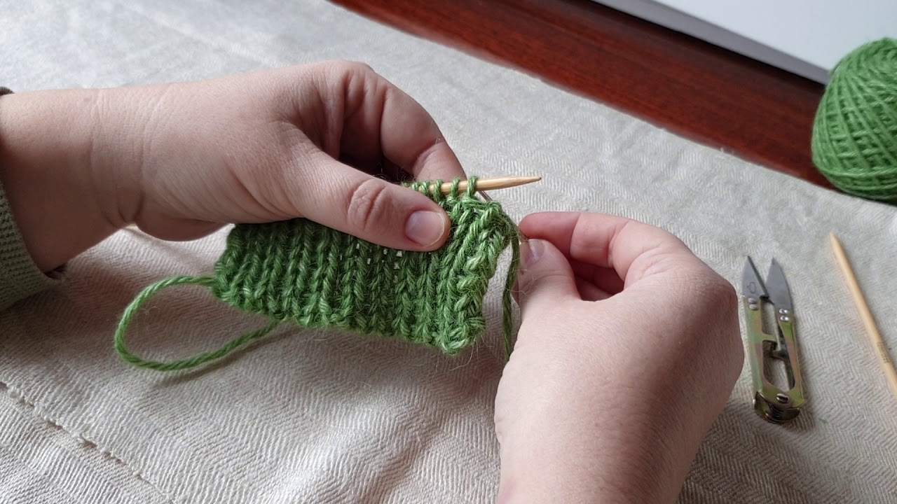 Elastīgā norauk&scaron;ana 1x1 valnītim. Tubular bind off.