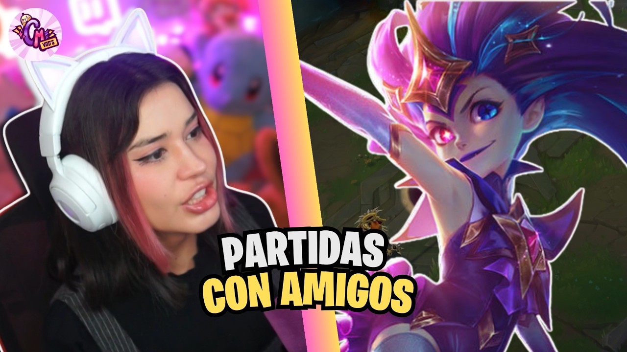 PARTIDAS CON AMIGOS 🤩 / CRYSTAL MOLLY JUEGA LOL CON AMIGOS Y ES MUJER