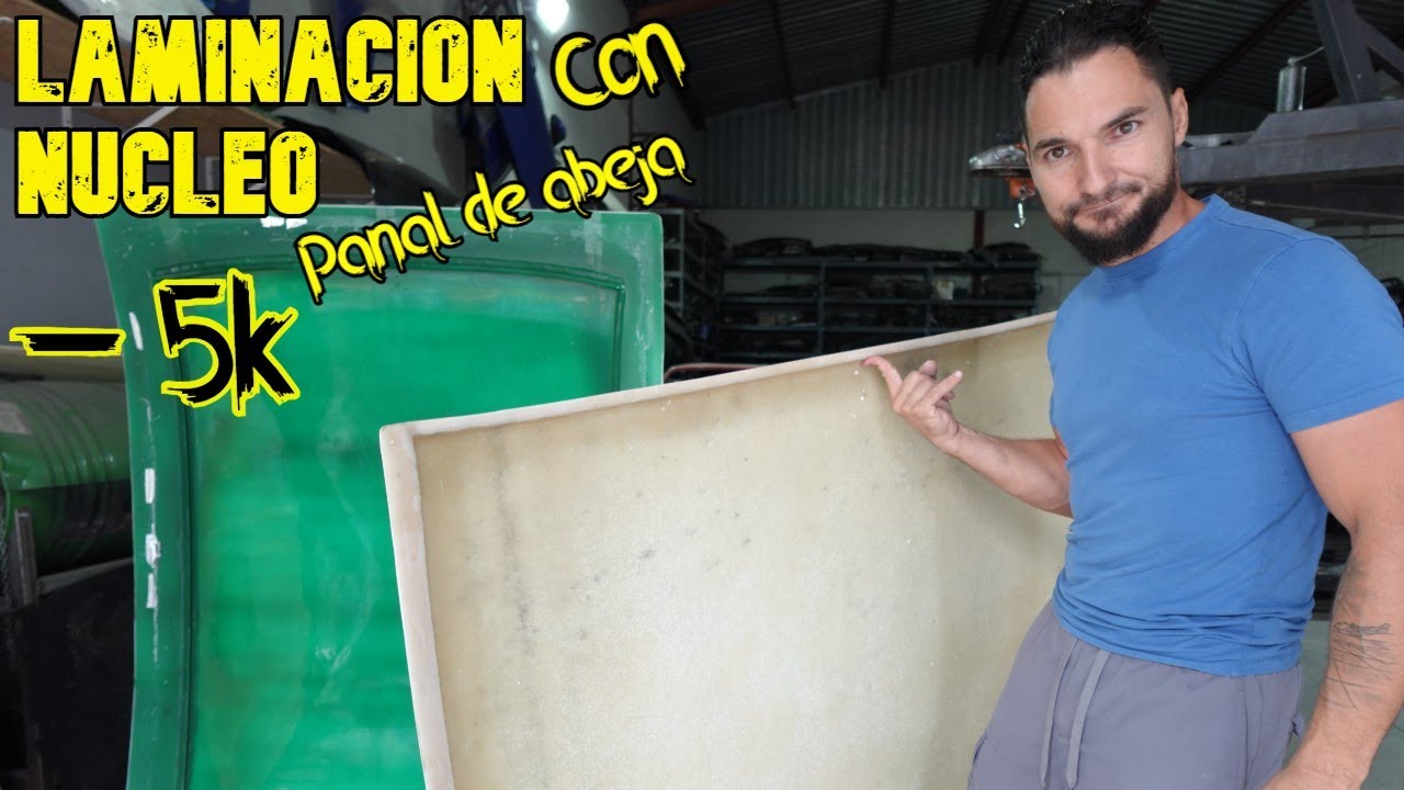 COMO hacer un LAMINADO de fibra de VIDRIO con NUCLEO