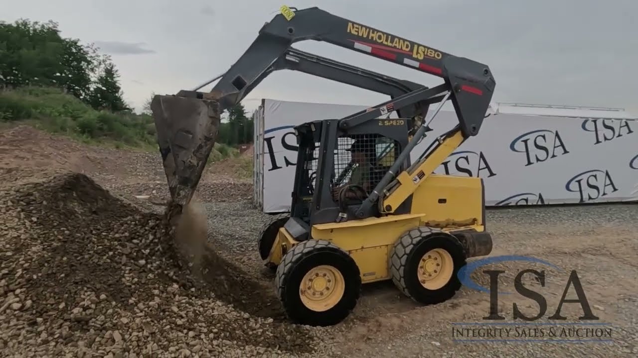 50080 - 2001 New Holland LS180 Wheeled Skid Steer Will Be Sold At Auction!
