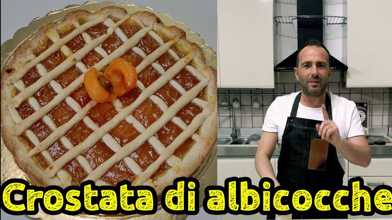🥭Crostata di albicocche fresche fatta in casa.Ricetta facile eseguita interamente a mano