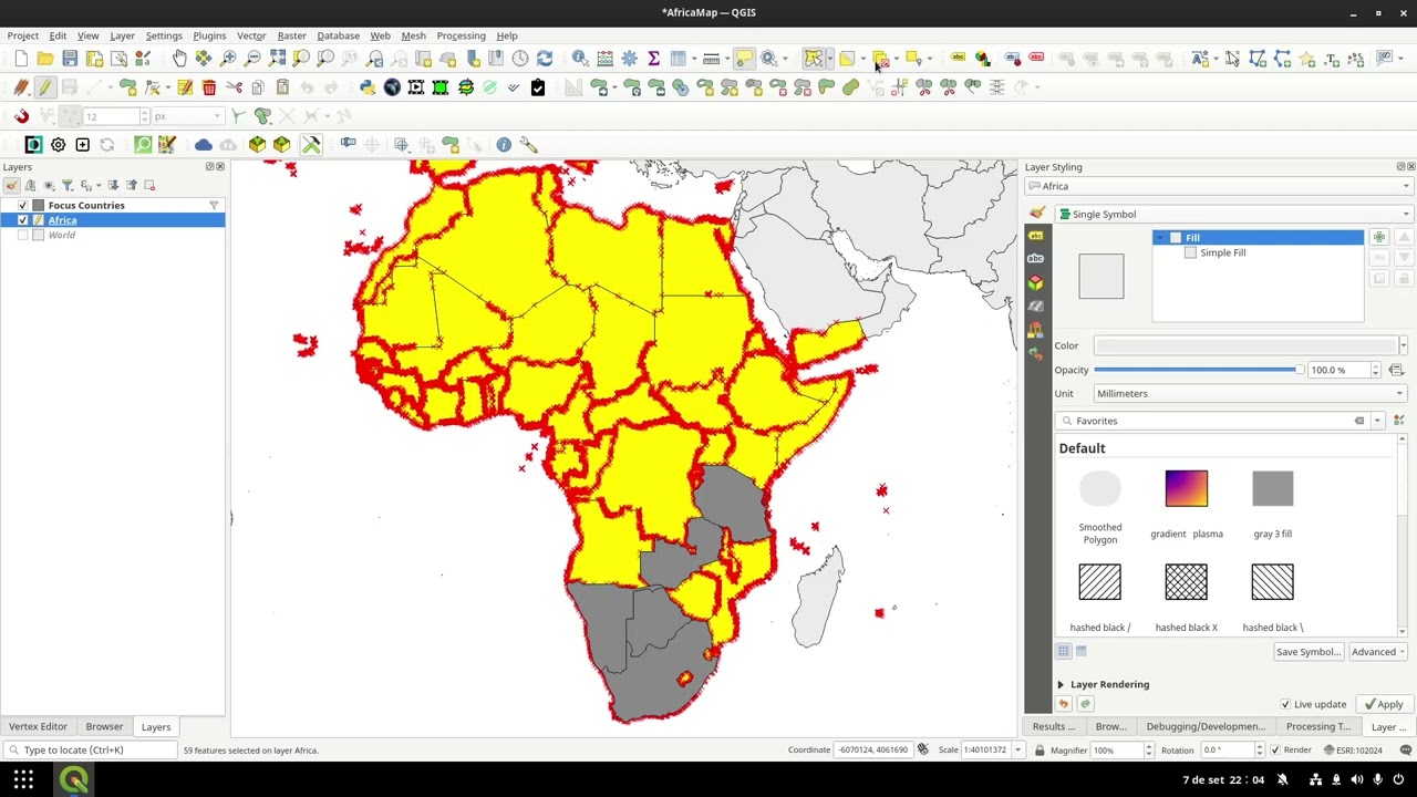 Long form walk through of the Africa Map Creation demo