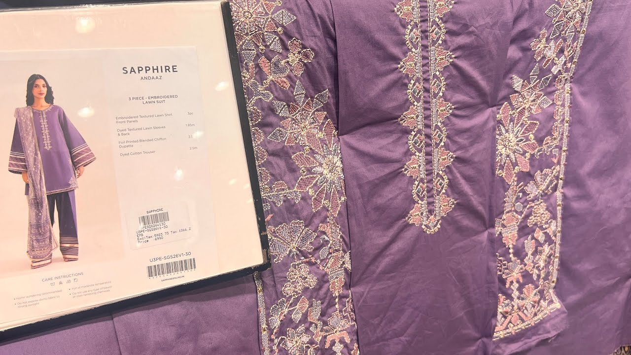 sapphire | sapphire lawn 2026 | sapphire new Eid collection | March 2, 2026