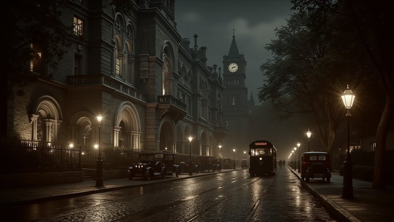 Dark Piano Melodies ~ Rainy Night City Sounds ~ Deep Melancholy Music