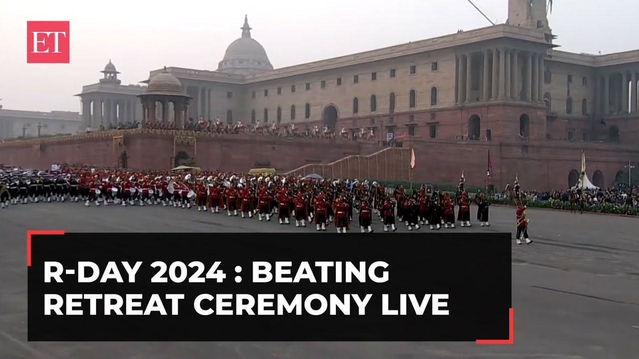 Beating Retreat Ceremony 2024 LIVE: Musical End to Republic Day Celebrations