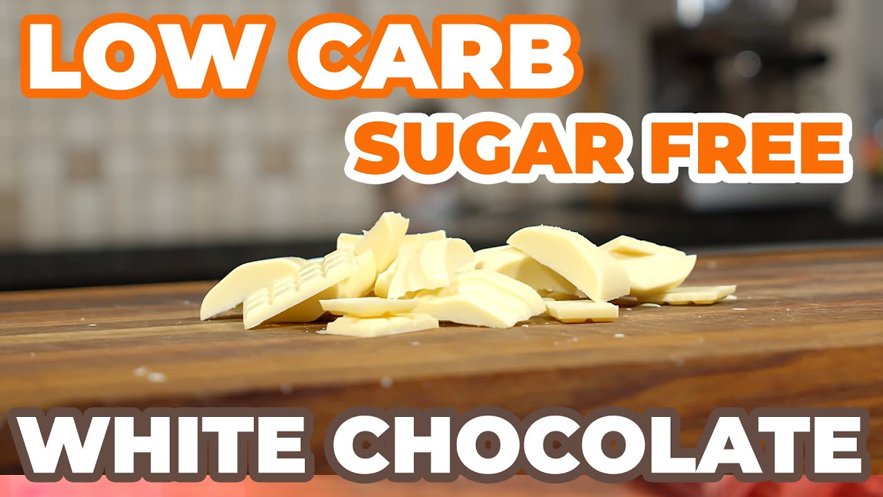 Make REAL WHITE CHOCOLATE at home! (Sugar-Free, Low Carb)