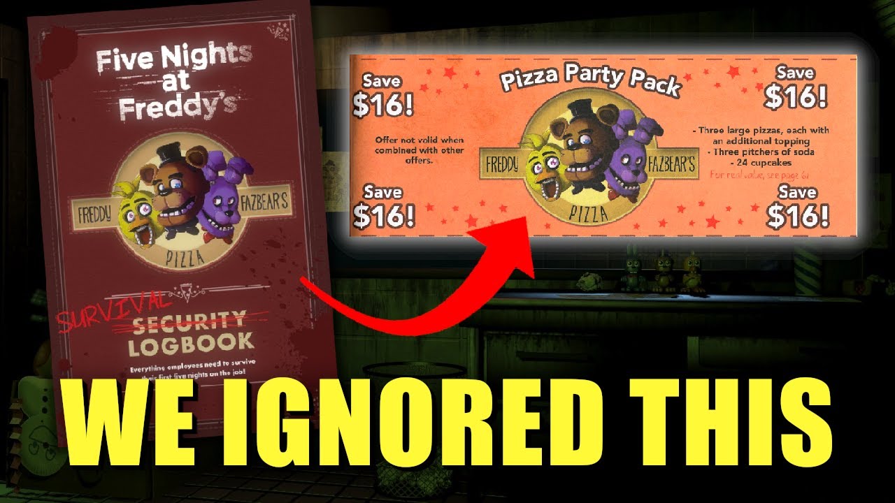 The Survival Logbook is STILL important... and it changes FNAF 3.
