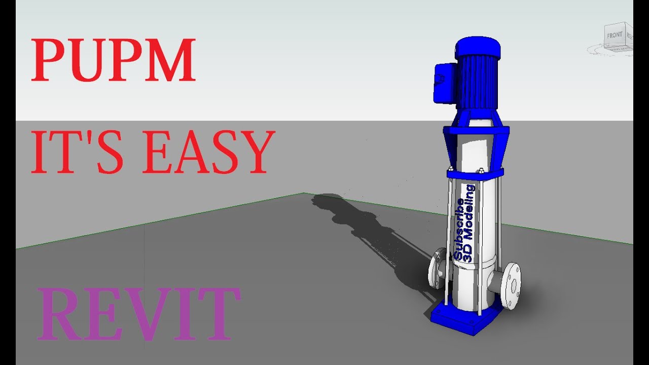 How to Create PUMP Family in Revit | REVIT TUTORIAL